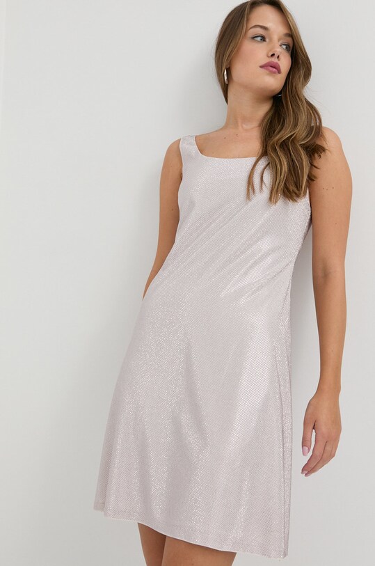Šaty s příměsí hedvábí Beatrice B 22FA6831LIGHT růžová ZW22