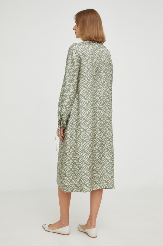 Odzież Beatrice B sukienka jedwabna 22FA6791GEO zielony