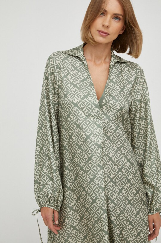 Beatrice B vestito in seta verde 22FA6791GEO