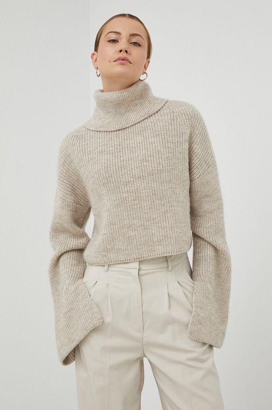 Herskind pulover de lana bej 4509750