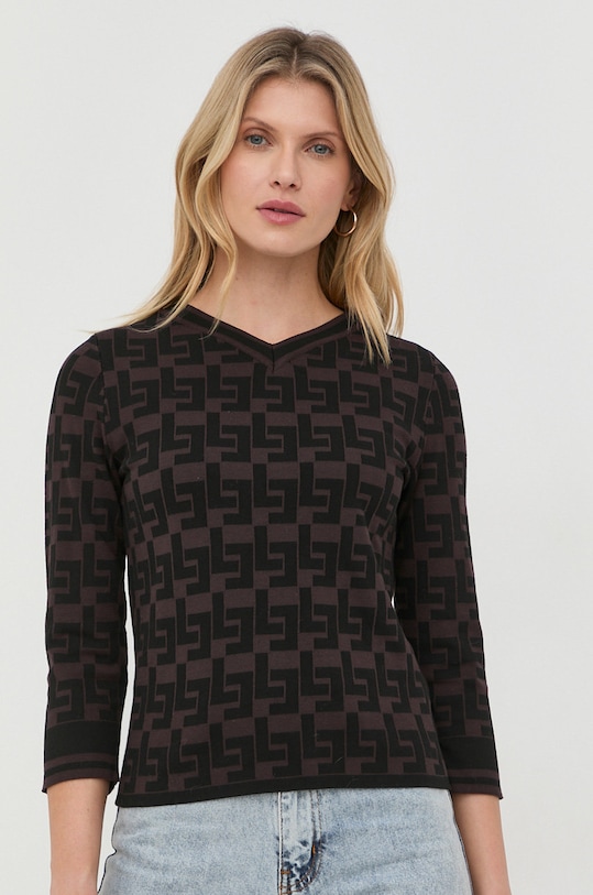 Liviana Conti sweter pozostałe brązowy L2WF32