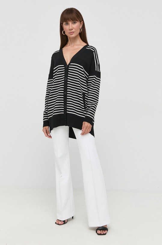 Svetr s příměsí vlny Silvian Heach PGA22074CD černá ZW22