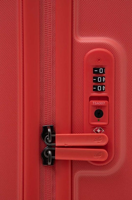 Akcesoria Mandarina Duck walizka LOGODUCK + 76x36x33 cm P10SZV54 czerwony