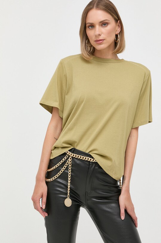 Notes du Nord t-shirt bawełniany bawełna zielony 12767