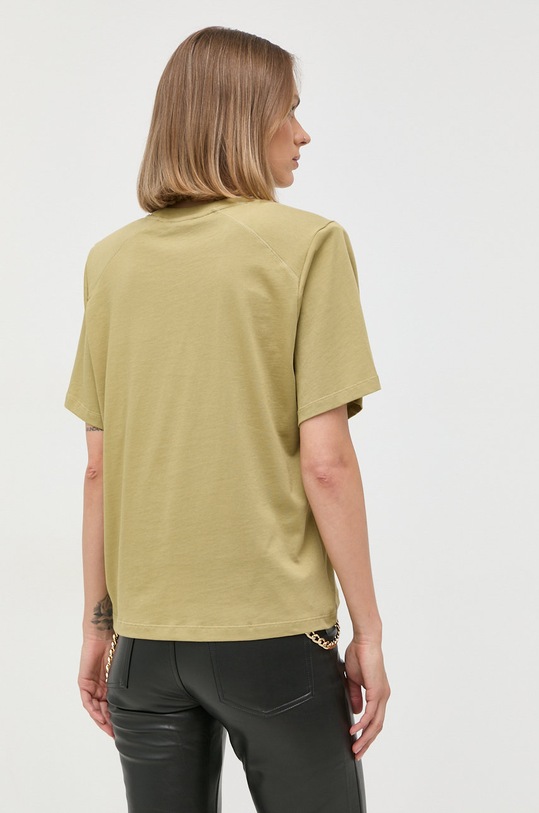 Odzież Notes du Nord t-shirt bawełniany 12767 zielony