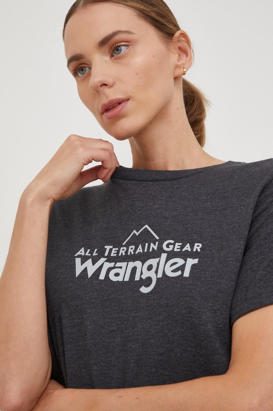 Wrangler t-shirt nyomtatásos szürke WC5FGEB00