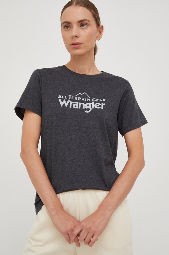 Wrangler t-shirt szürke WC5FGEB00