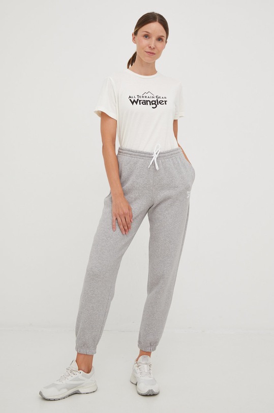 Wrangler t-shirt ATG WC5FGEM22 beżowy ZW22