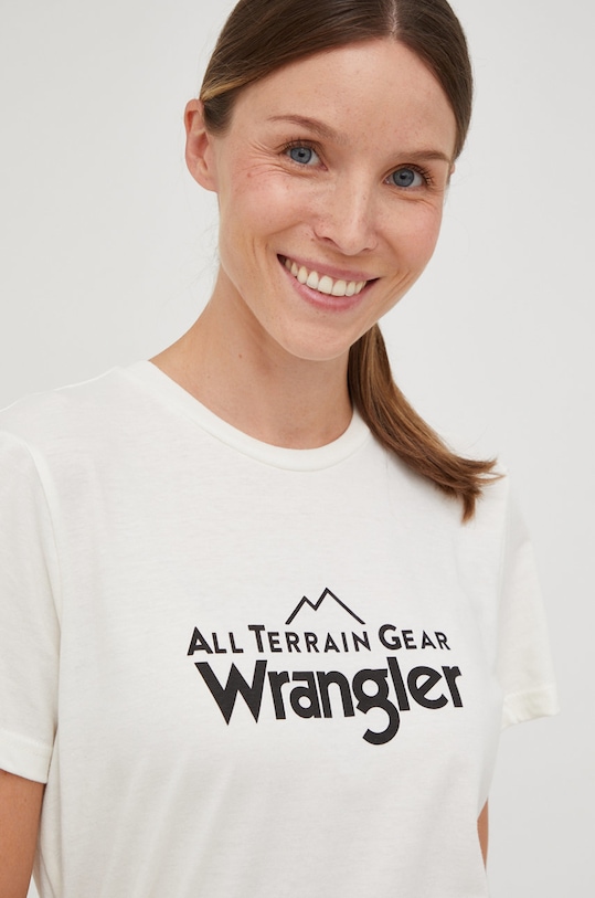 Wrangler t-shirt ATG beżowy WC5FGEM22