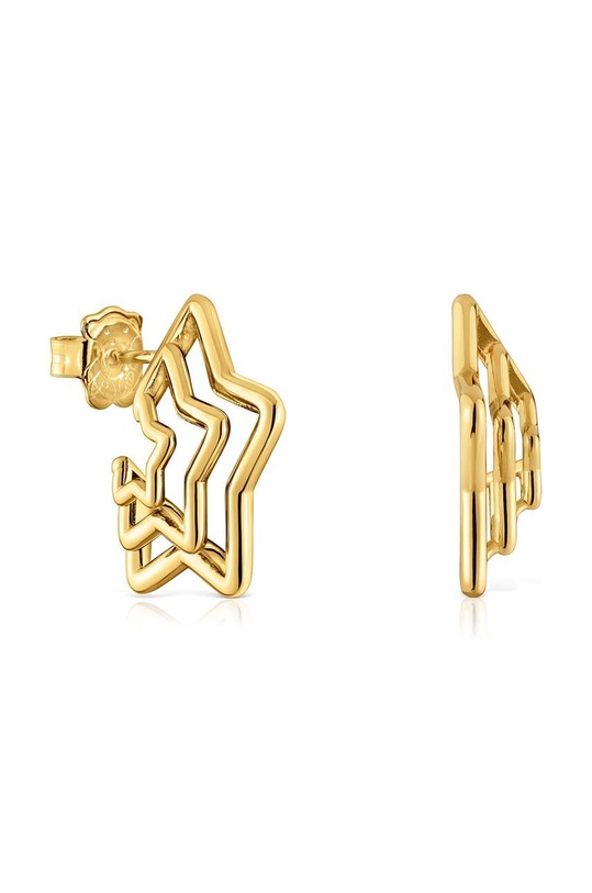 Stříbrné pozlacené náušnice Tous Bickie pozlacení zlatá 1004018700