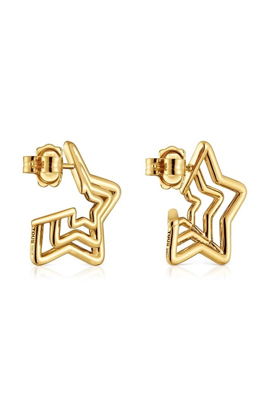 Doplňky Stříbrné pozlacené náušnice Tous Bickie 1004018700 zlatá