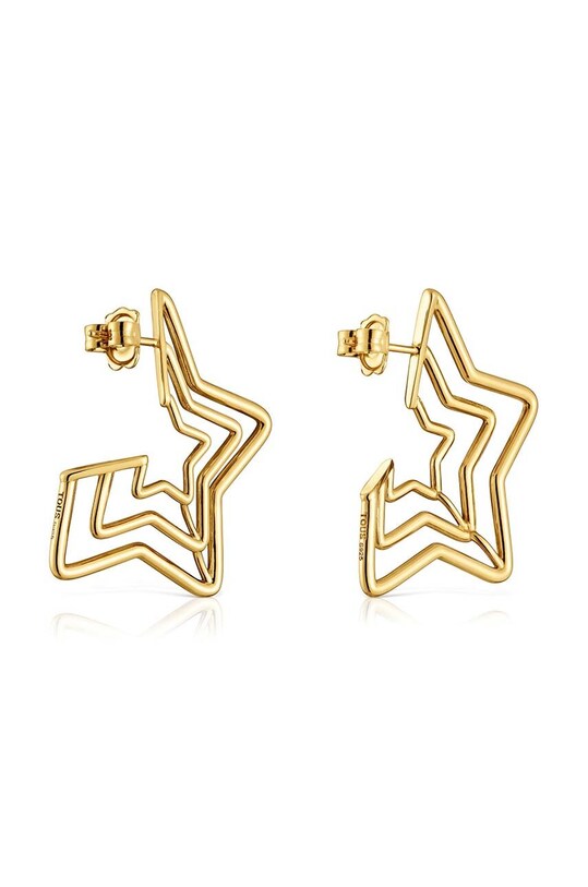 Accesorii Tous cercei din argint placat cu aur 1004018600 aur