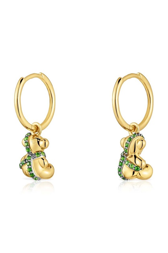 Doplňky Stříbrné pozlacené náušnice Tous 1004009100 zlatá