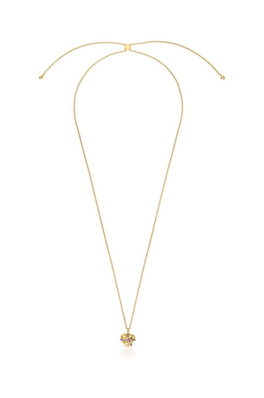 Strieborný pozlátený náhrdelník Tous 1004009300 zlatá ZW23