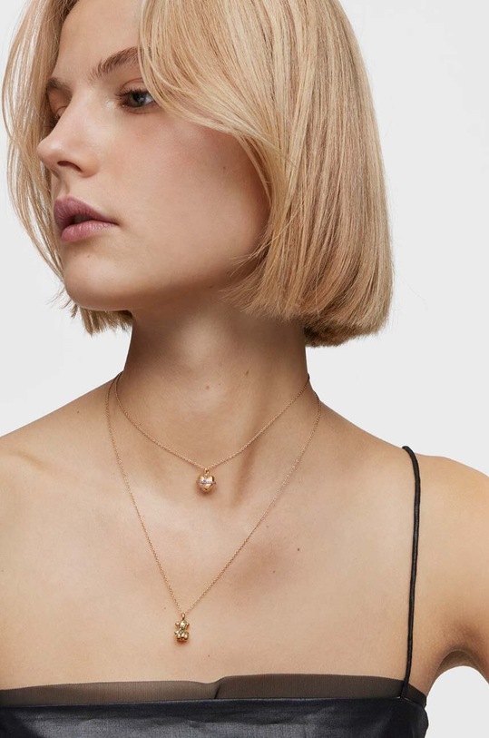 Strieborný pozlátený náhrdelník Tous 1004009300 zlatá