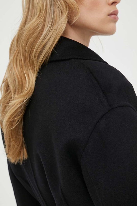 Liviana Conti płaszcz wełniany F3WW53 czarny