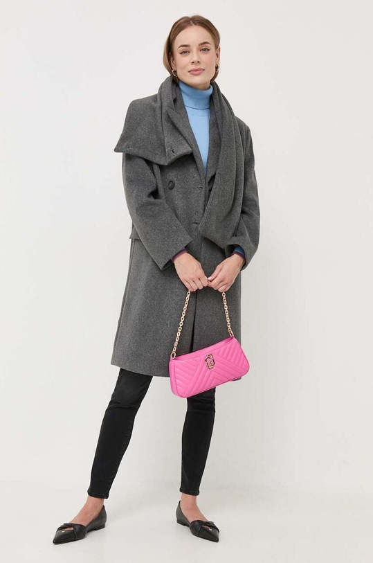 Silvian Heach płaszcz GPA23272CP szary ZW23