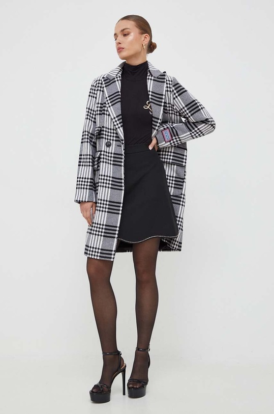 Silvian Heach cappotto con aggiunta di lana non isolato multicolore GPA23258CP