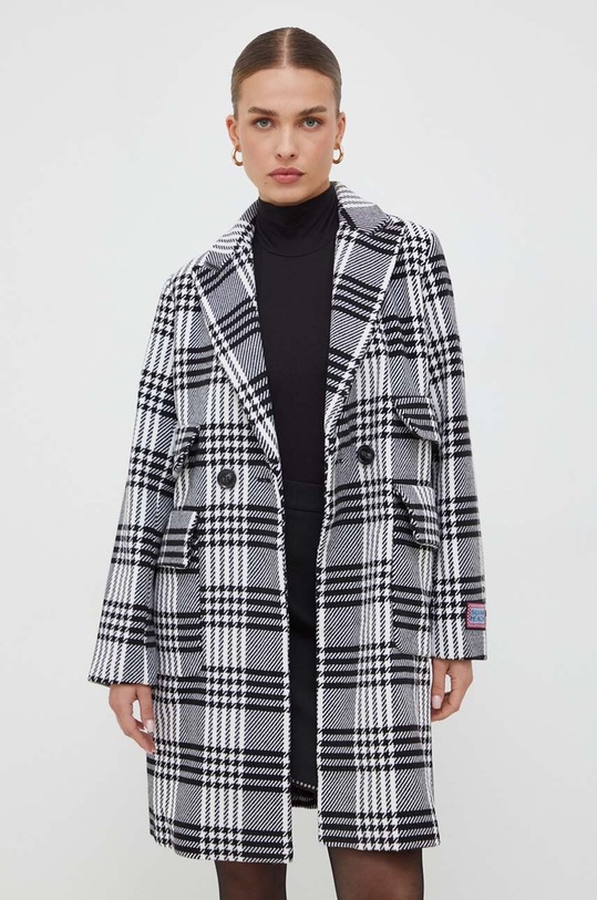 Silvian Heach cappotto con aggiunta di lana GPA23258CP multicolore ZW23