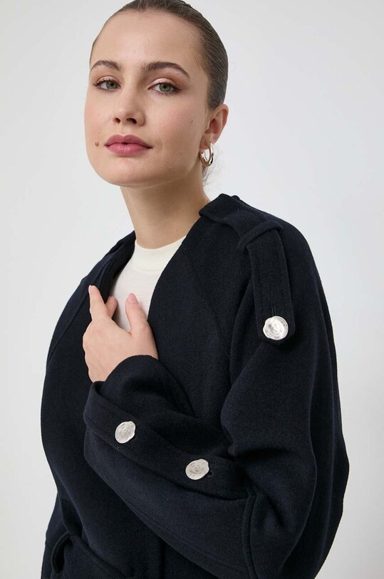 Beatrice B palton de lana 23FA2517VELOUR bleumarin