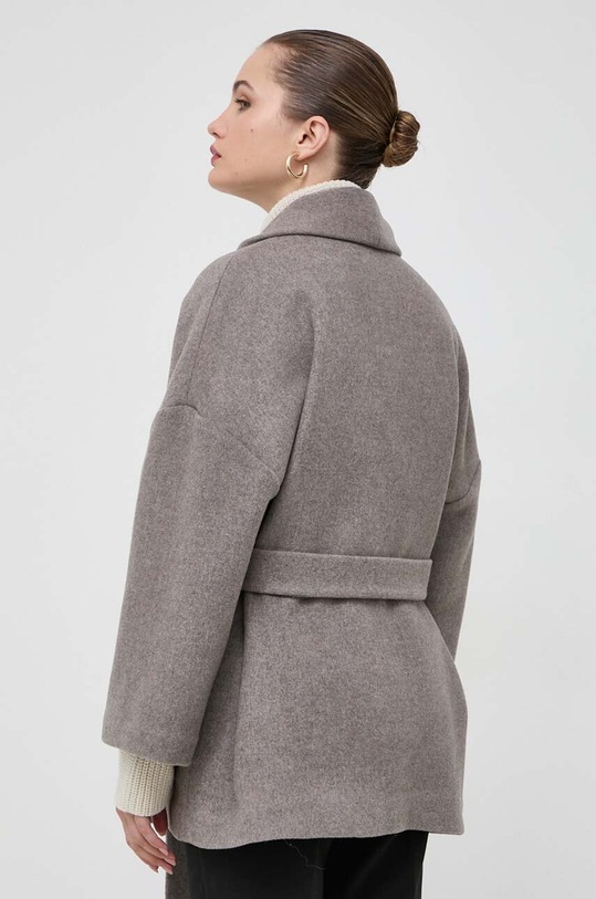 Odzież Beatrice B płaszcz wełniany 23FA2525VELOUR szary