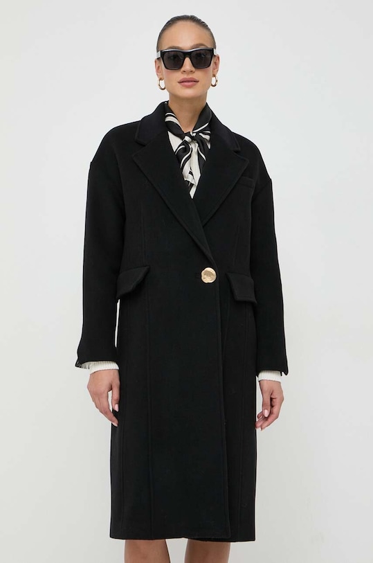 Beatrice B palton de lana 23FA2546SOLID negru