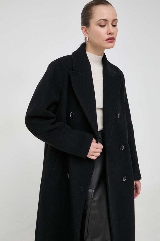 Beatrice B palton de lana 23FA2536SOLID negru