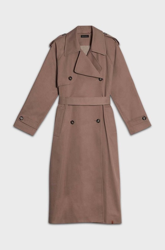 MUUV. trencz bawełniany NOAH bawelniany.trench.NOAH beżowy