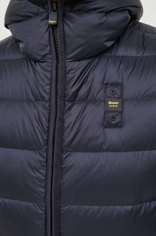 Blauer bezrękawnik puchowy BLUX03081 granatowy