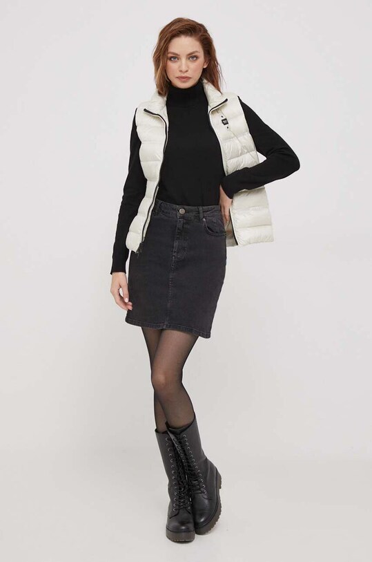 Brezrokavnik s puhom Blauer BLDX03105 bež AW23