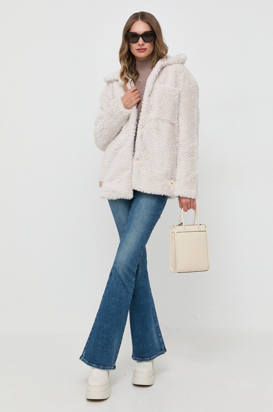 Silvian Heach kurtka bez kaptura beżowy CVA23039PL