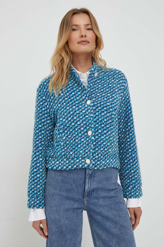 Μπουφάν από μίγμα μαλλιού Rich & Royal άλλο μπλε 2308.879