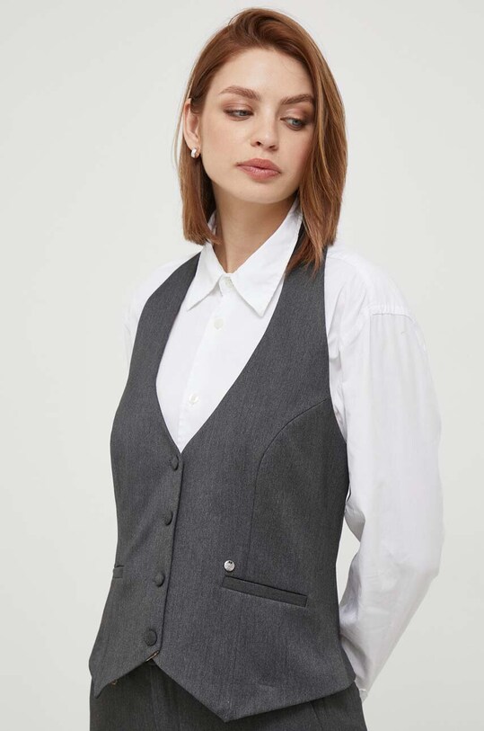 Γιλέκο Mos Mosh ύφασμα γκρί 155950.