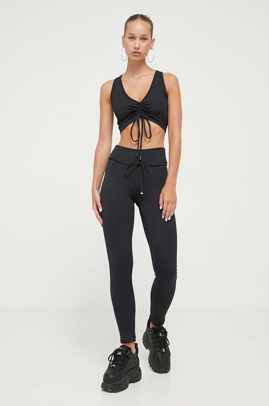LaBellaMafia legginsy z elastanem czarny LB.27734