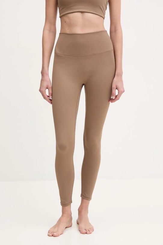 Legíny na jogu Joy in me Oneness Bond s elastanom hnedá Legginsy7.8.Oneness.Bo