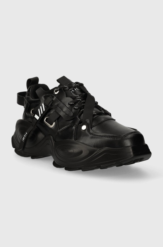 GOE sneakers din piele MM2N4014.BLACK negru ZW23