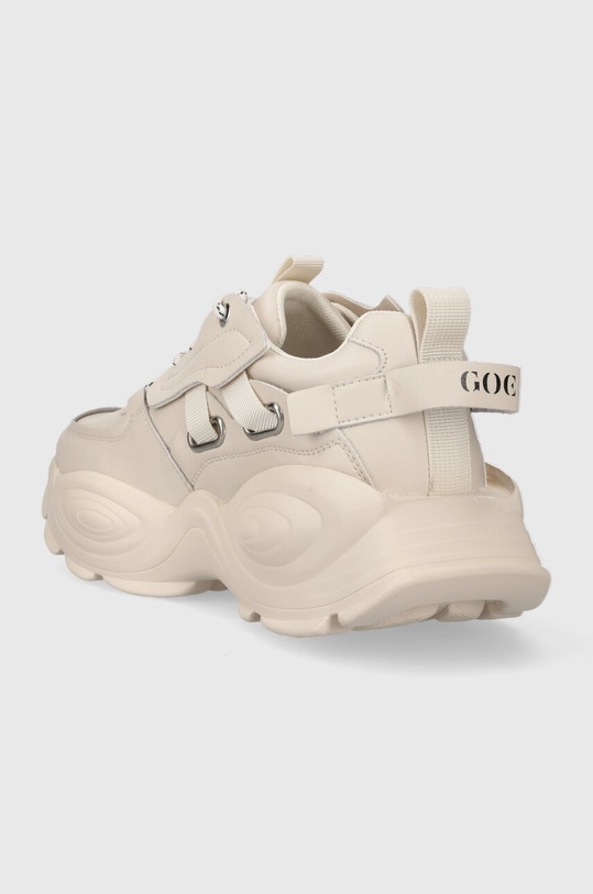 Boty Kožené sneakers boty GOE MM2N4015.BEIGE béžová