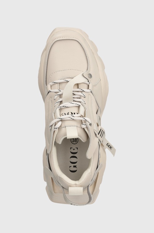 Kožené sneakers boty GOE béžová MM2N4015.BEIGE