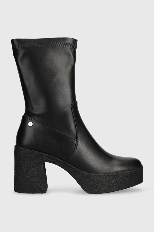 GOE botki imitacja skóry licowej czarny MM2N4047.BLACK