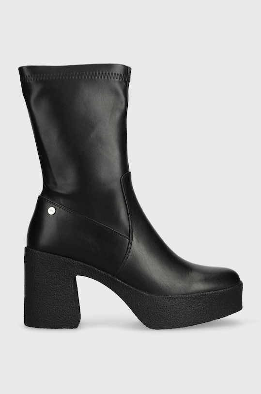 GOE botki imitacja skóry licowej czarny MM2N4047.BLACK