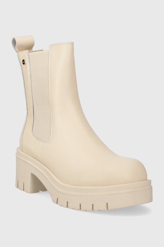 GOE ghete chelsea de piele MM2N4055.BEIGE bej ZW23