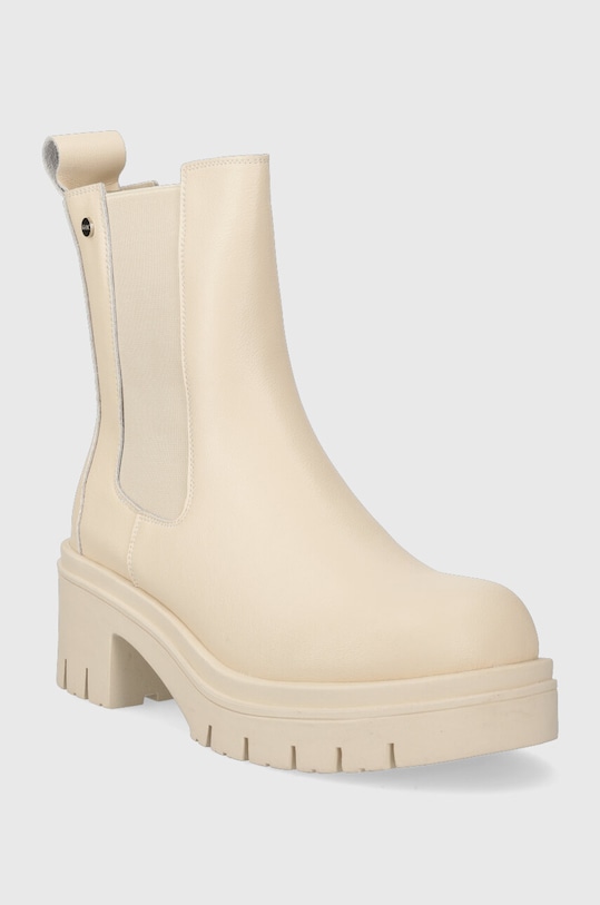 Кожени боти челси GOE MM2N4055.BEIGE бежов ZW23