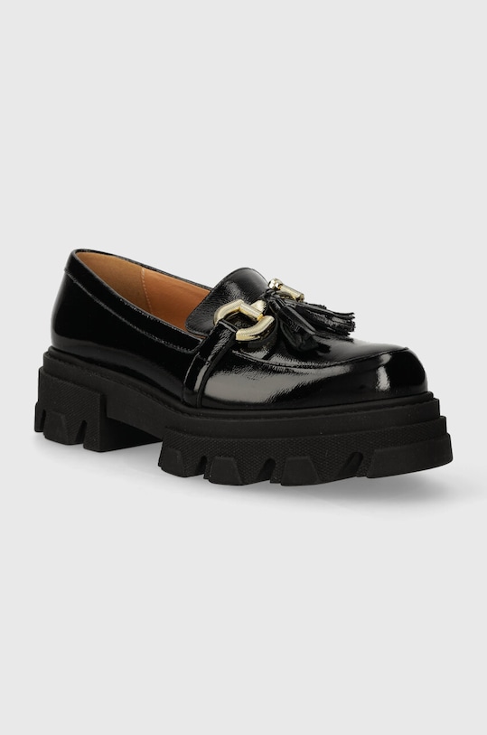 Kožené mokasíny Charles Footwear Zulia Zulia.Loafer.Black čierna ZW23