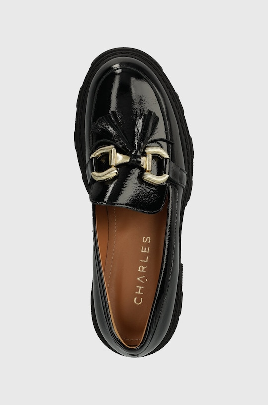Kožené mokasíny Charles Footwear Zulia čierna Zulia.Loafer.Black