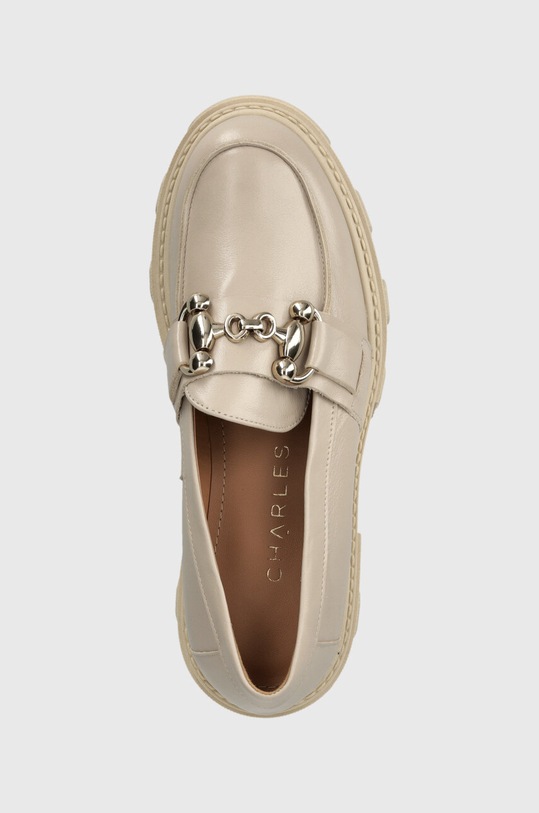 Charles Footwear bőr mokaszin Vloglola bézs Vloglola.Loafer.Beige