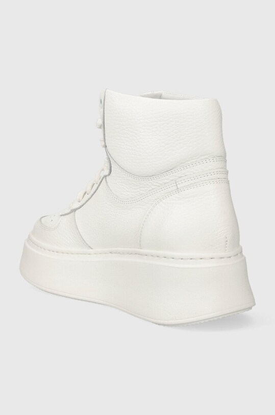 Încălțăminte Charles Footwear sneakers din piele Zana Zana.Sneaker.High.White alb