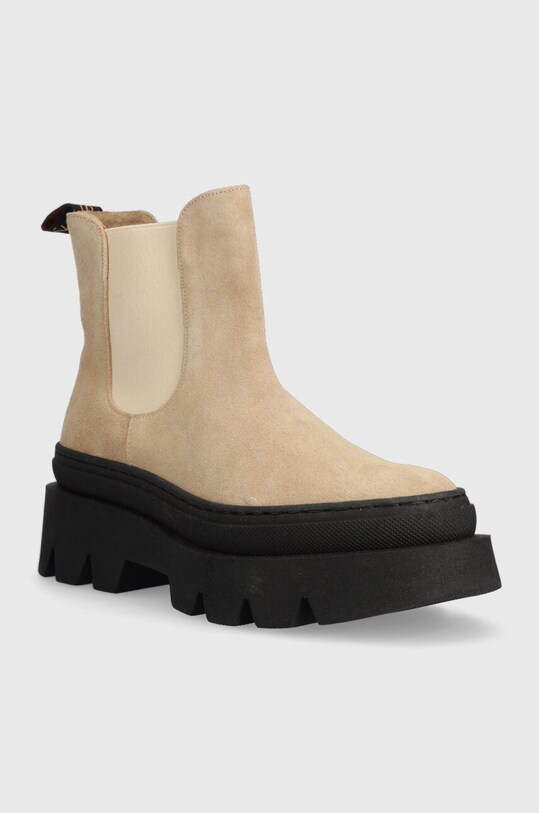 Замшеві черевики Charles Footwear Bette Bette.Boots.Sabbia бежевий ZW23