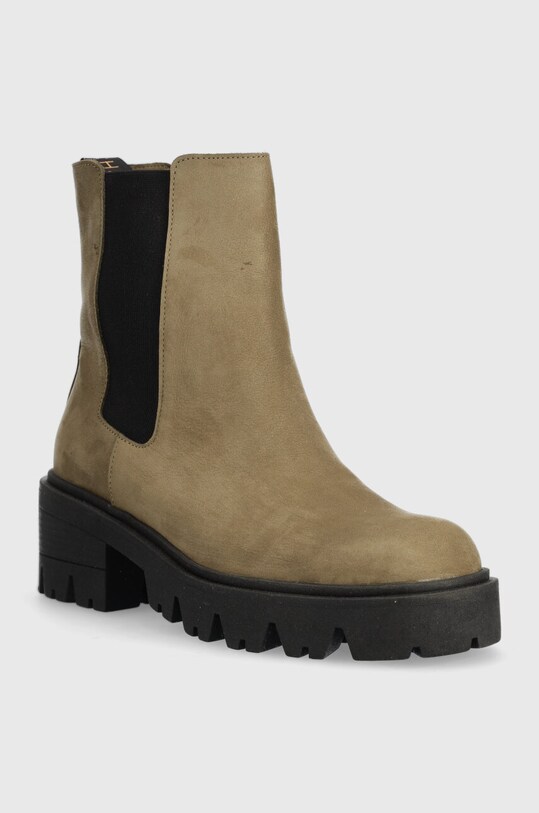 Замшеві черевики Charles Footwear Diana Diana.Boots.Military.G зелений ZW23