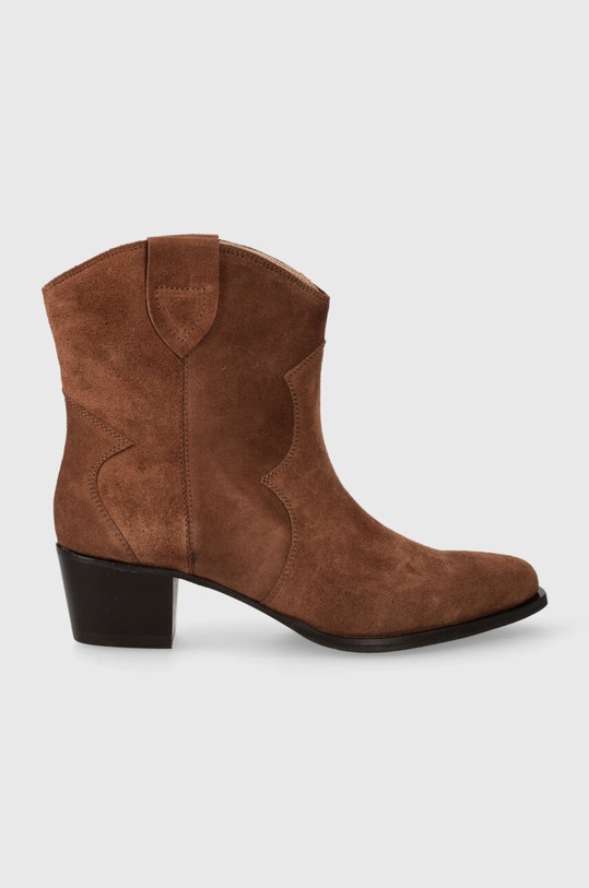 Charles Footwear cizme de cowboy din piele intoarsa Viola pana la 5 cm maro Viola.Western.B.L.C