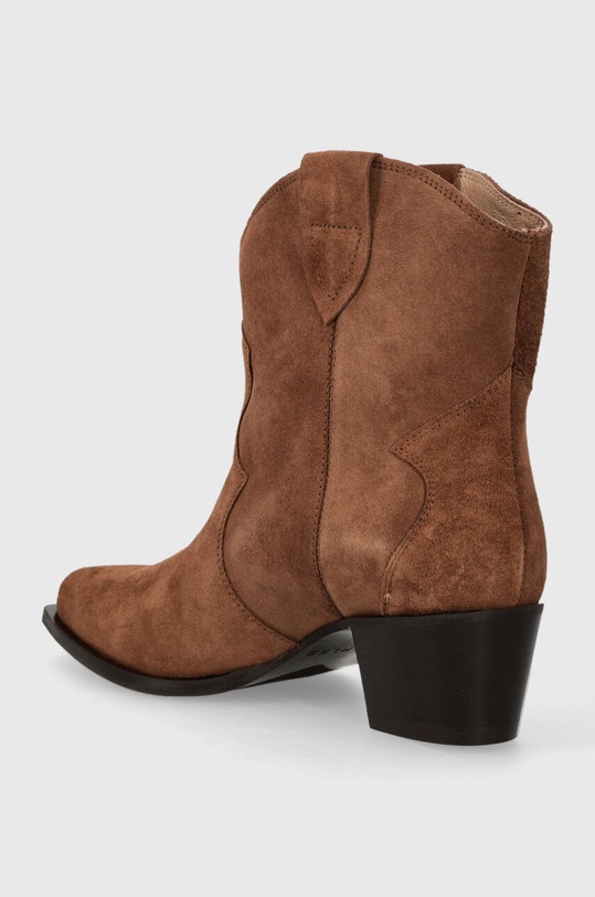 Încălțăminte Charles Footwear cizme de cowboy din piele intoarsa Viola Viola.Western.B.L.C maro